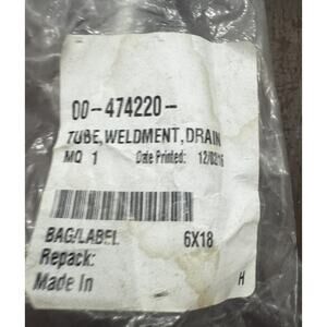 OEM Hobart 00-474220 Tube Weldment Drain NOS Commercial OEM Part- Sealed